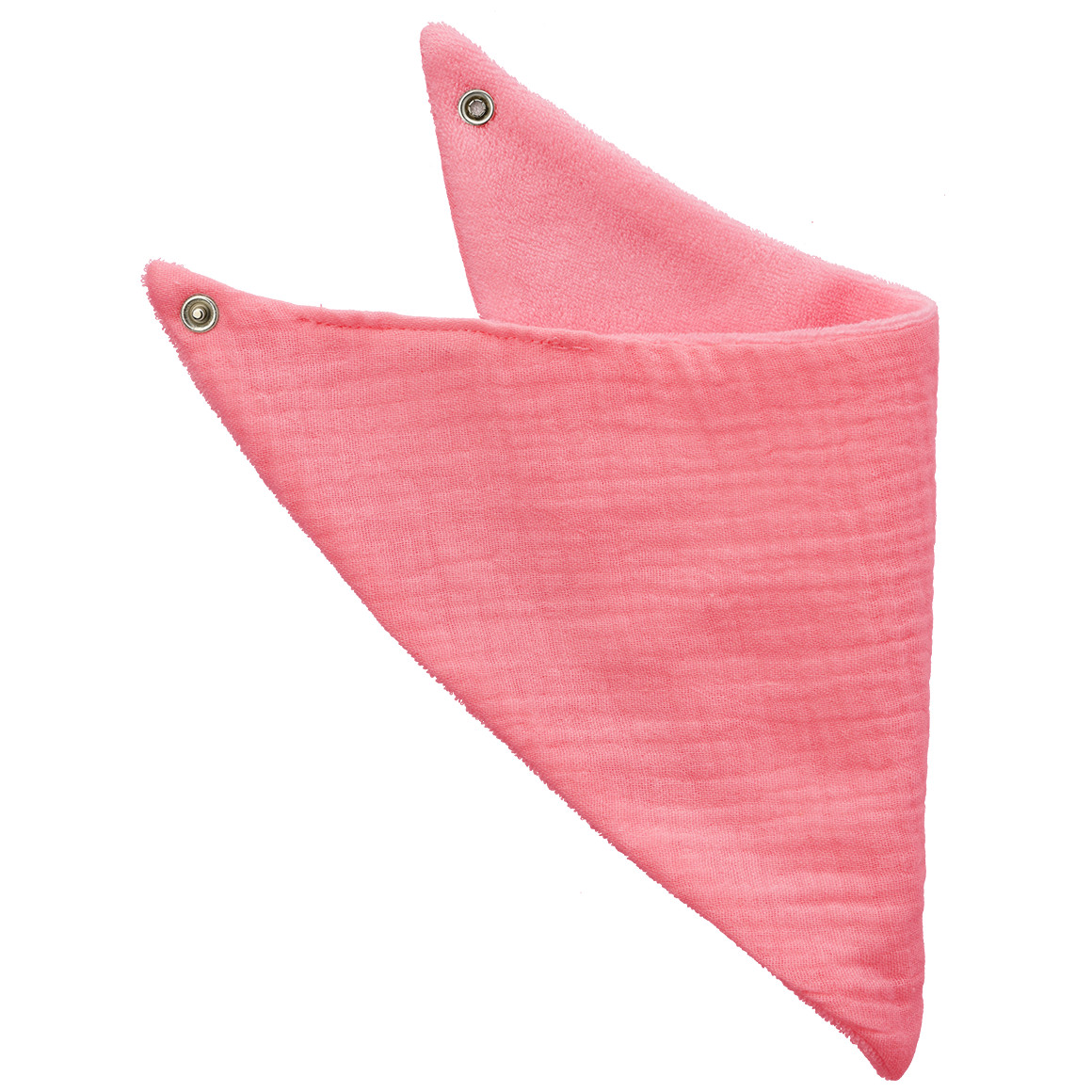 Topomini Baby Musselin-Bandana mit Frottee-Innenseite pink