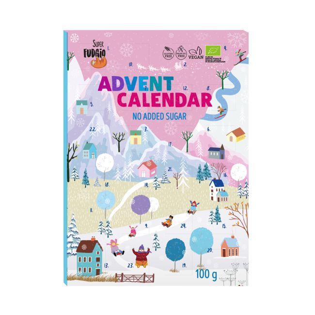 Superfudgio Adventskalender Sjokolade Søtet med erytritol