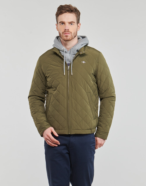Gant - QUILTED WINDCHEATER - Kaki