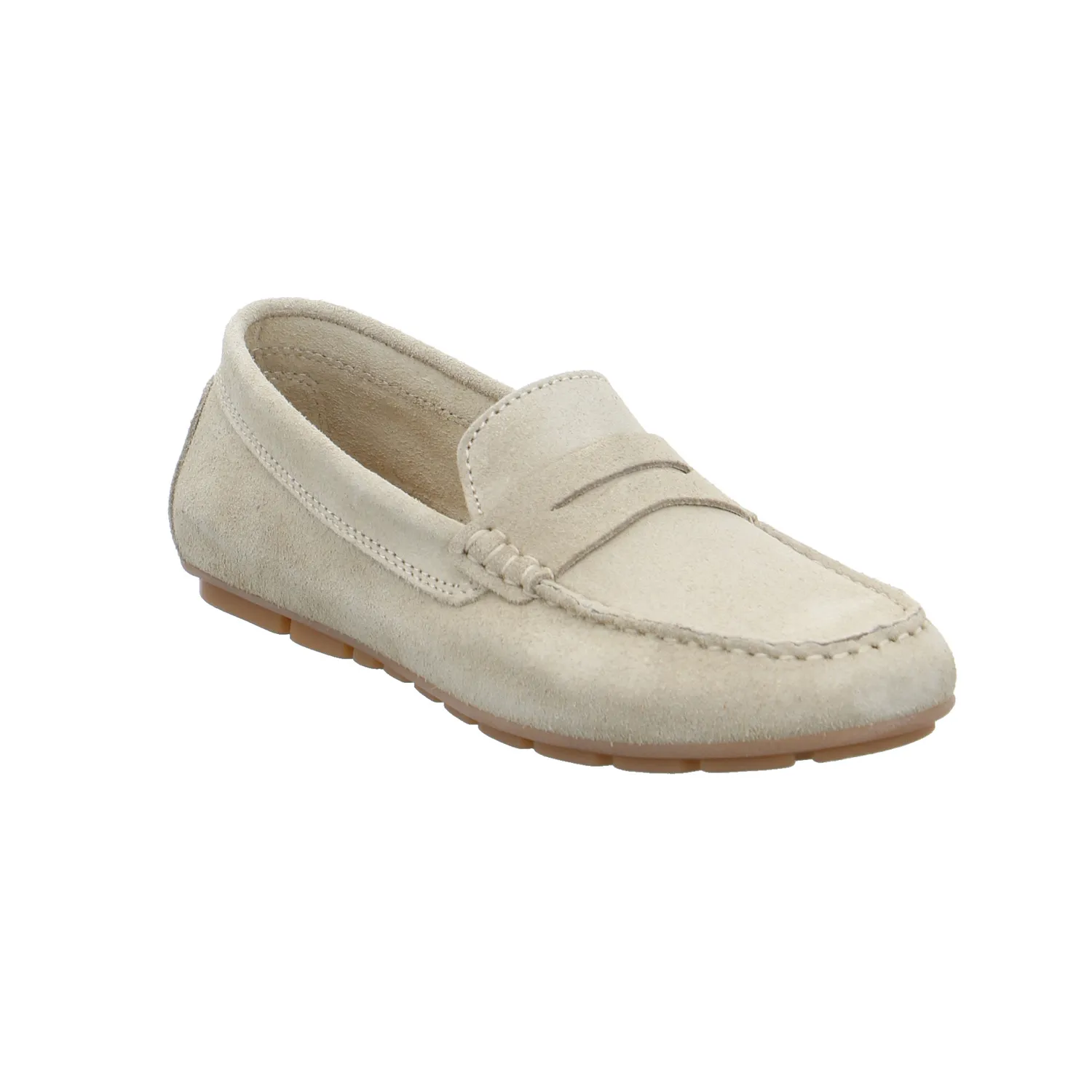 SCHUHENGEL Mokassin Beige Leder  