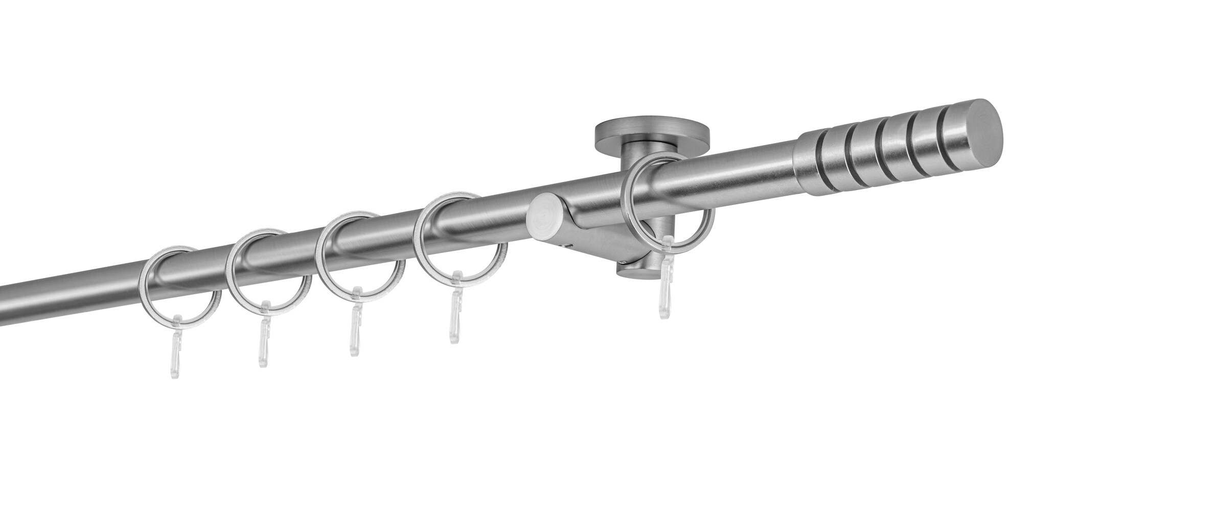 20mm,1-läufig,Rohr,Deckenträger urban,Endstück rillcube Farbe: Edelstahl-Optik, Größe: 100cm