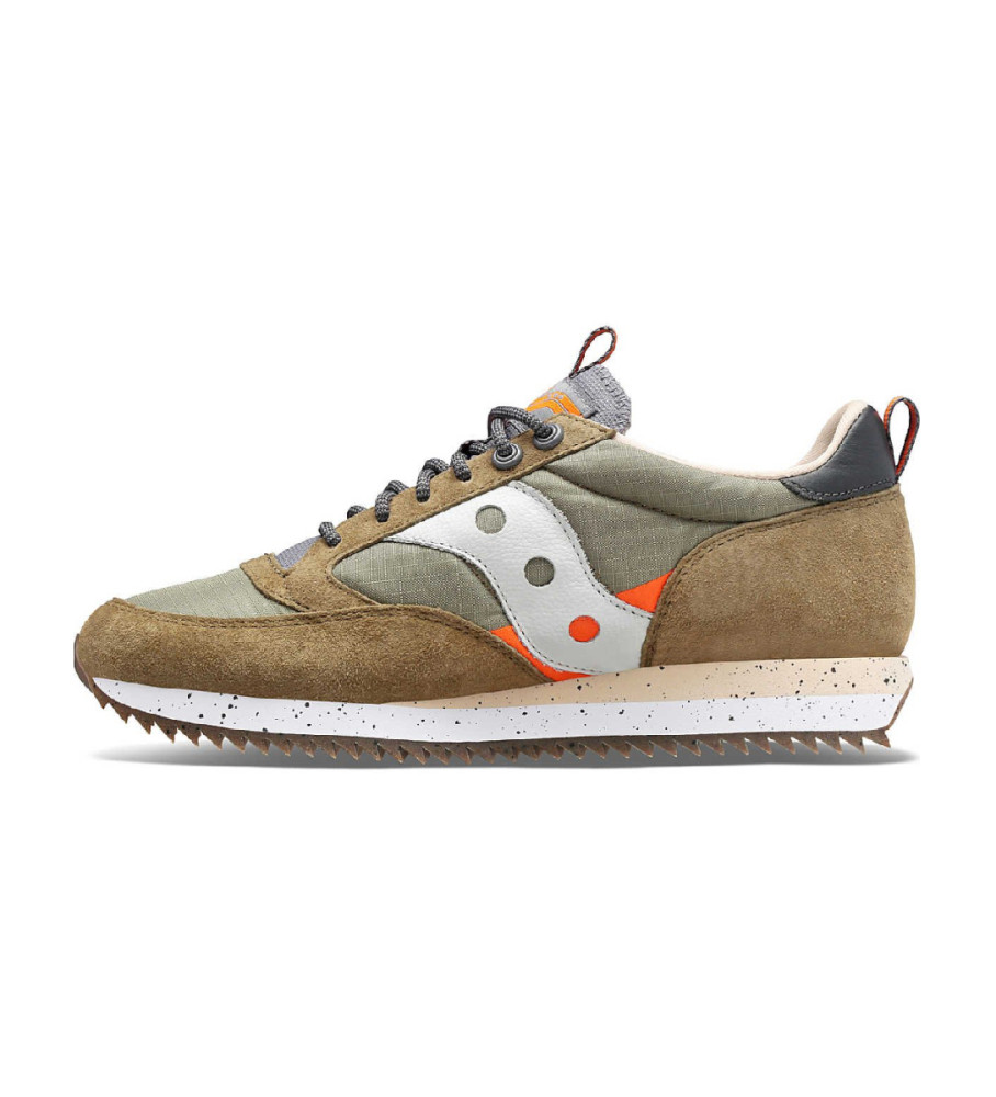 Tênis Saucony Jazz 81 em couro verde