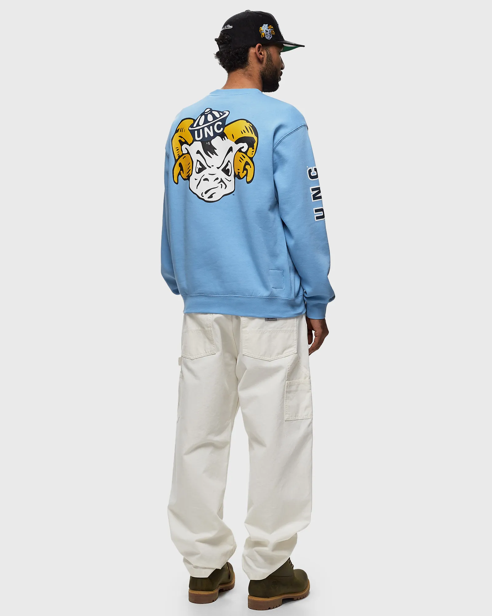 Mitchell & Ness NCAA THERE AND BACK FLEECE CREW NORTH CAROLINA