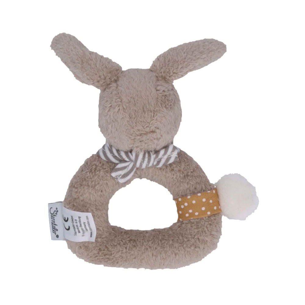 Greifling Plüschtier Baby Greifspielzeug mit Rassel (3302212) - Hase Happy