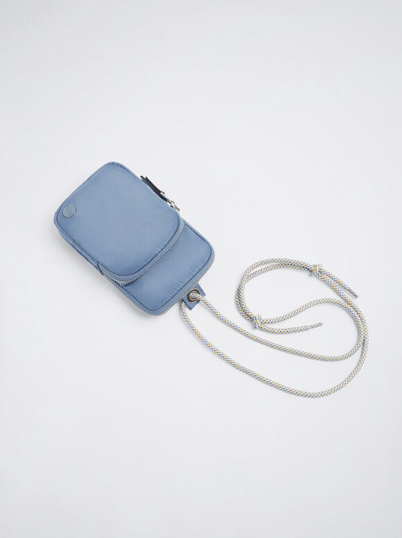 Bolsa para celular em nylon - Azul