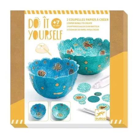Djeco DIY: Schalen basteln blau