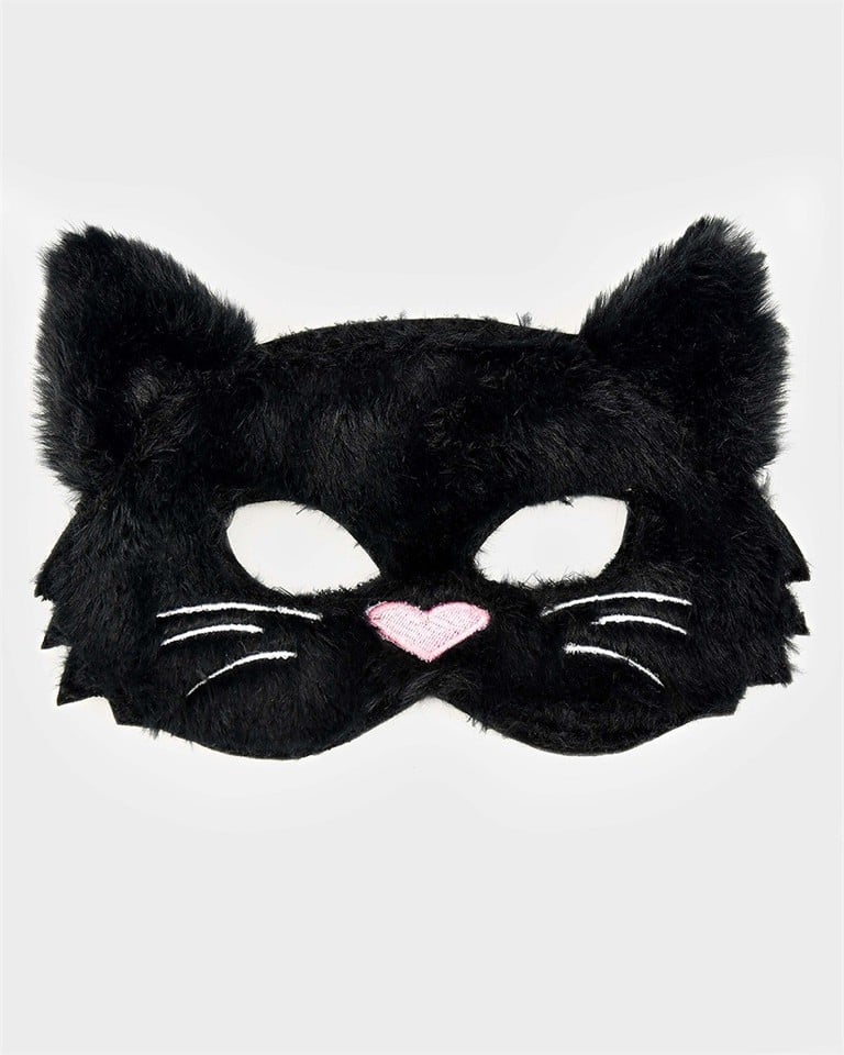 Den Goda Fen - Fluffy sort kattemaske