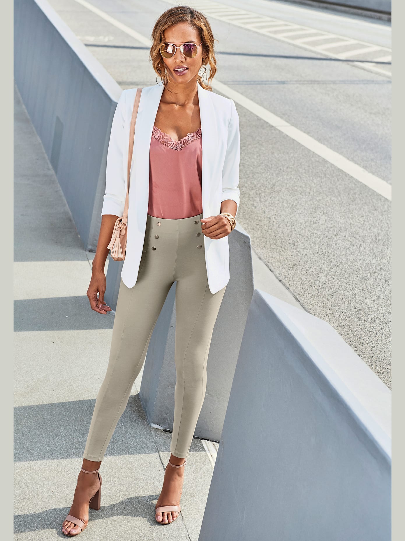 Legging taille haute caleçon taille haute