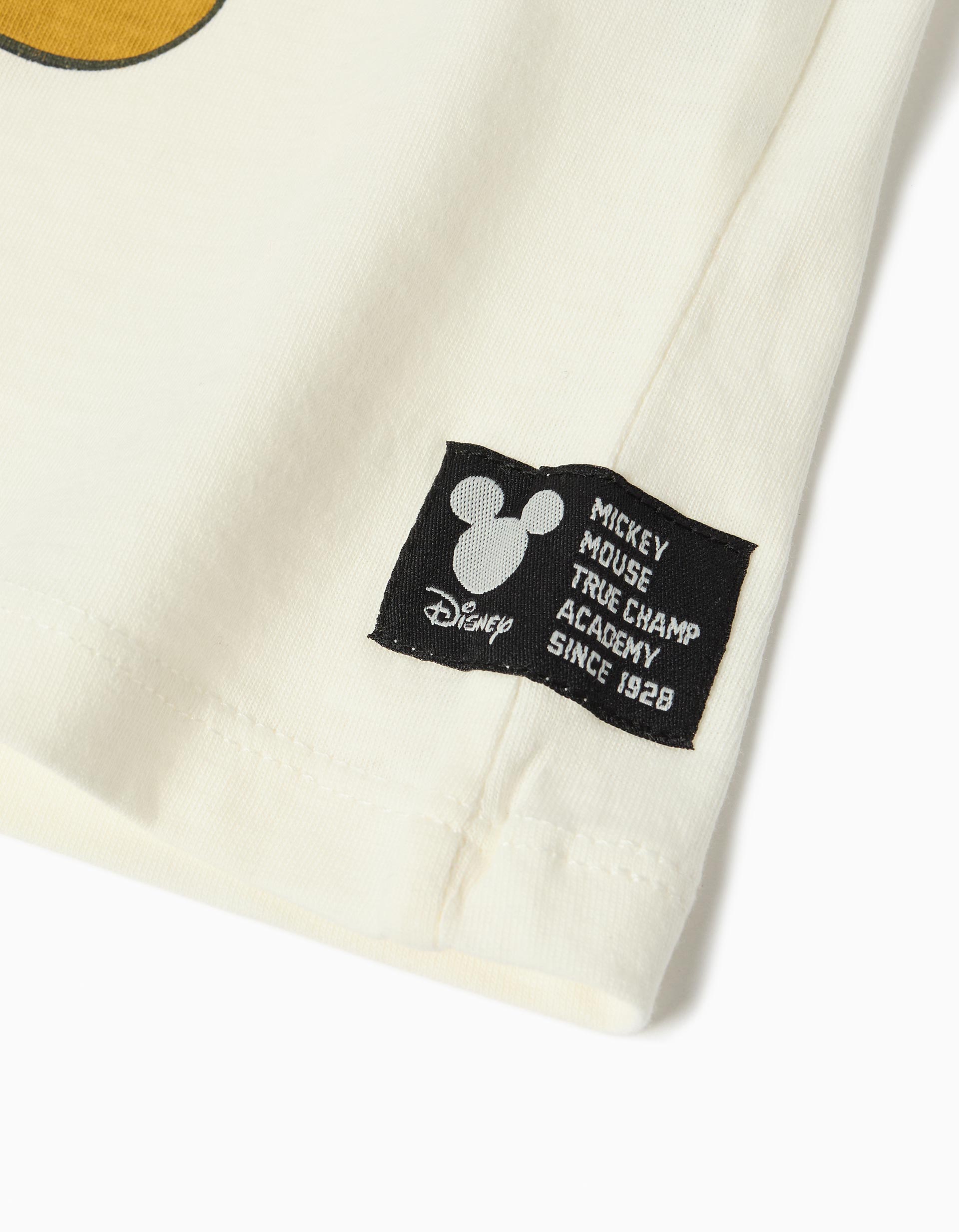 T-shirt 'Mickey', Menino, Branco