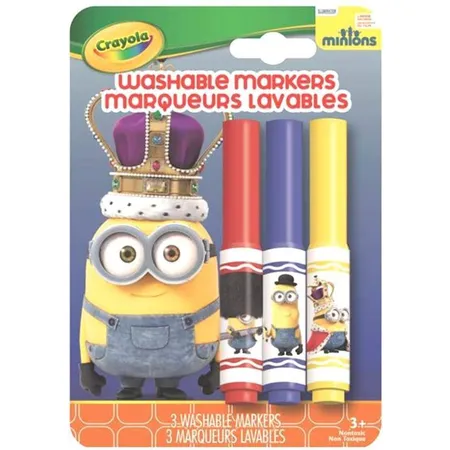 Vivid Crayola Mini Filzstifte Minions, 3 Stück