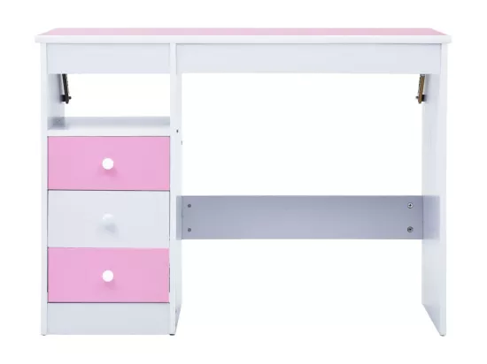 Bureau pour enfants Inclinable Rose et blanc