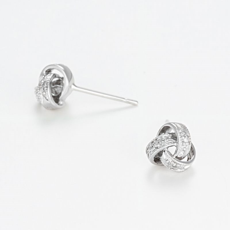 Boucles d'oreilles Or Blanc et Diamant