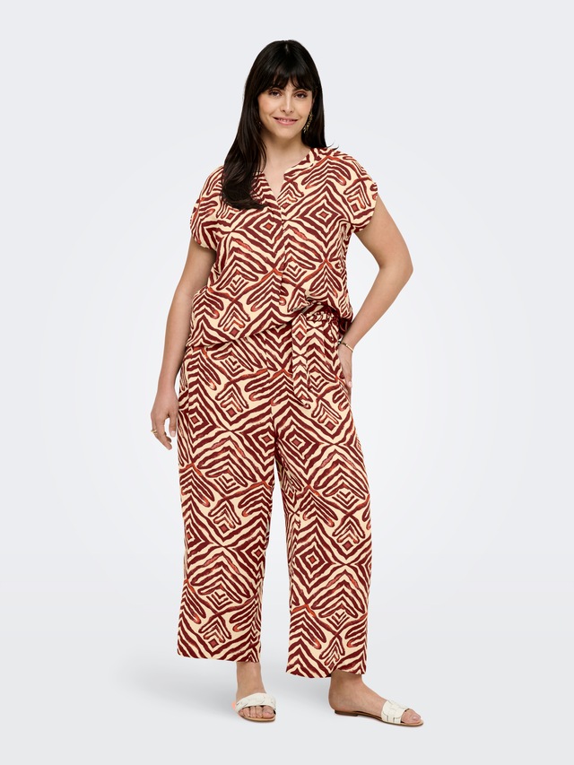 ONLY CARMAKOMA Culotte »CARSHILLA CULOTTE PANT AOP BS«  Sommerhose