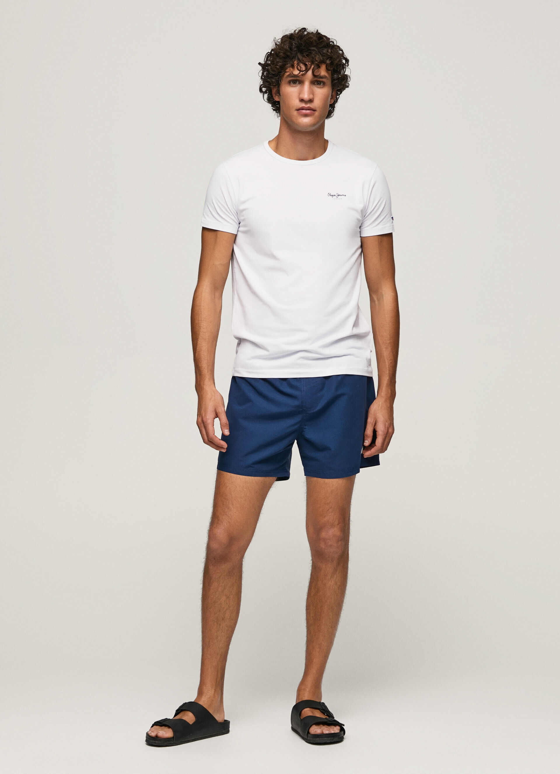 Maiô Finn Plain Bermuda - azul marinho