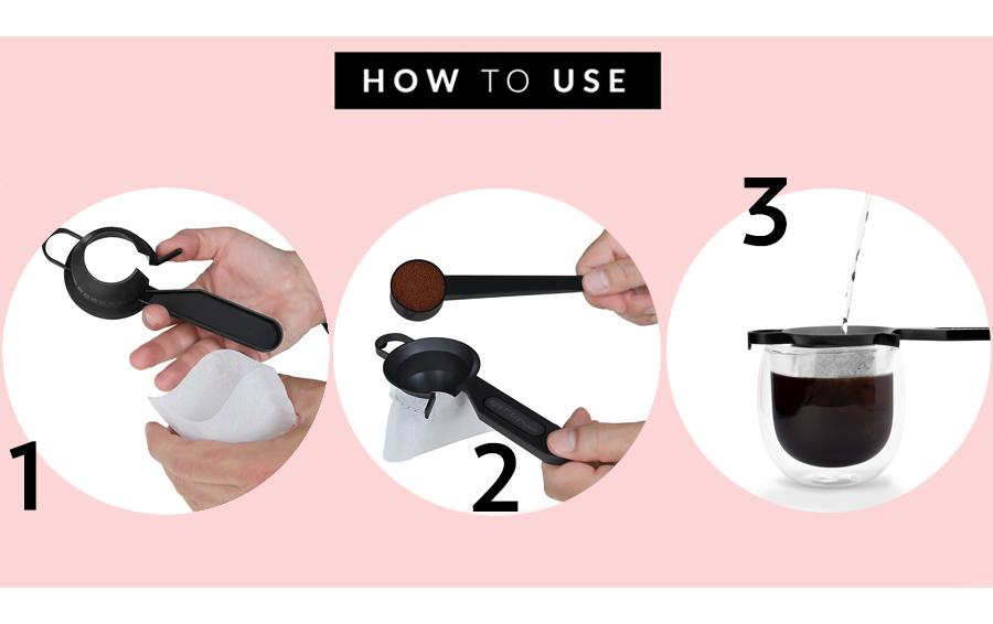 Kaffeefilter One Cup 60 StückKompostierbarer Kaffeefilter mit Halterung