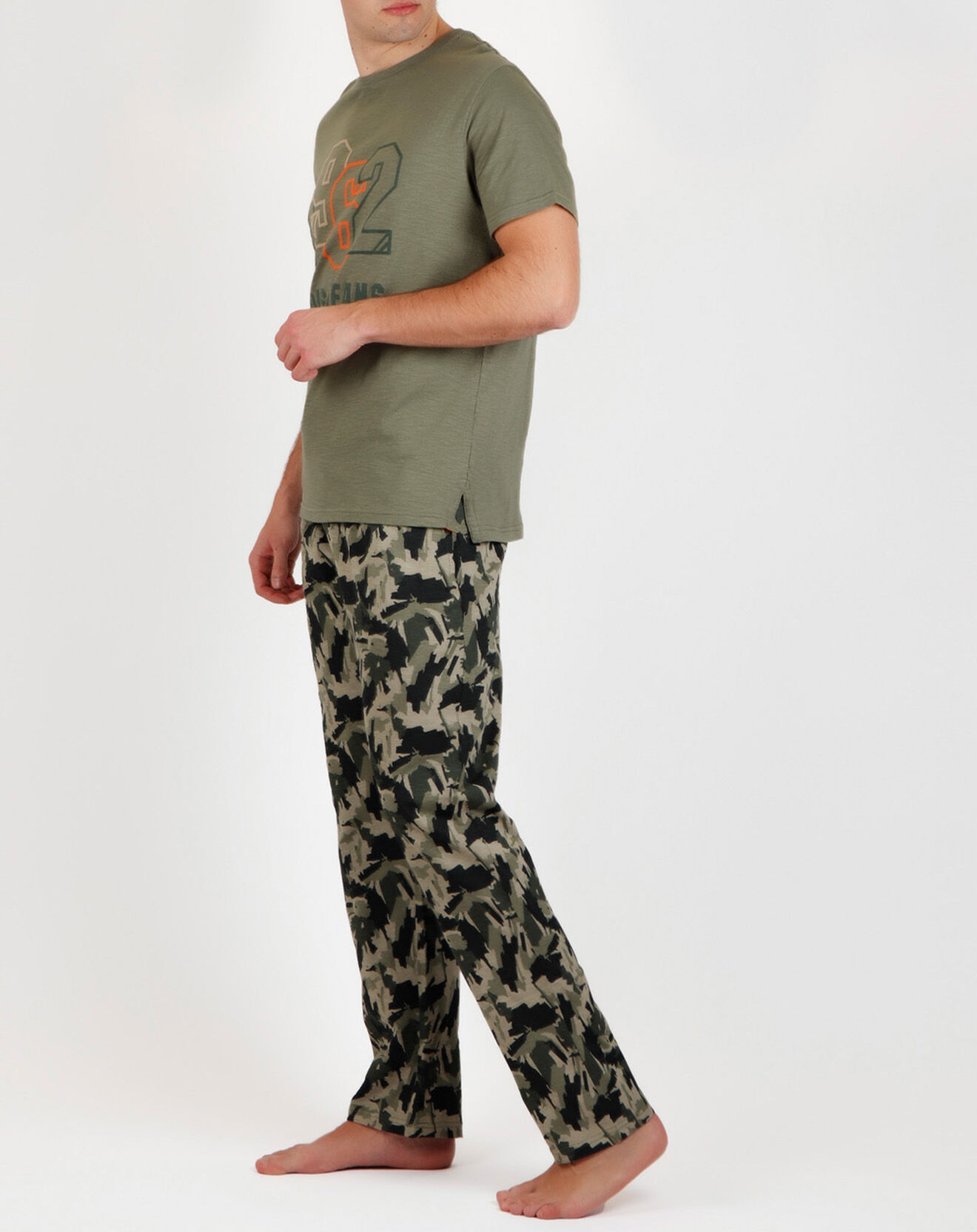 Lois Pyjama Camouflage vert kaki