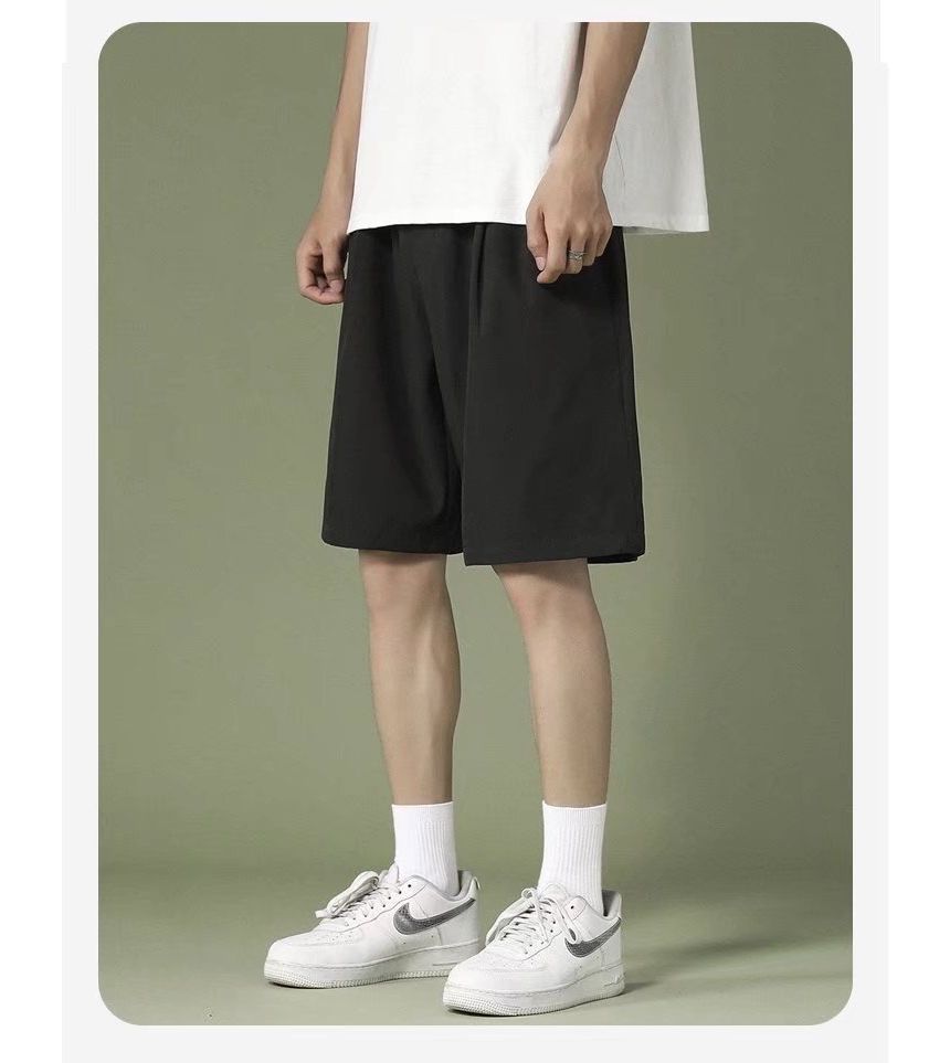 Wewewow - Mid Rise Plain Shorts