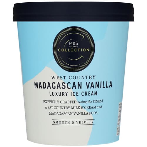 Marks & Spencer Eiscreme mit Vanillegeschmack