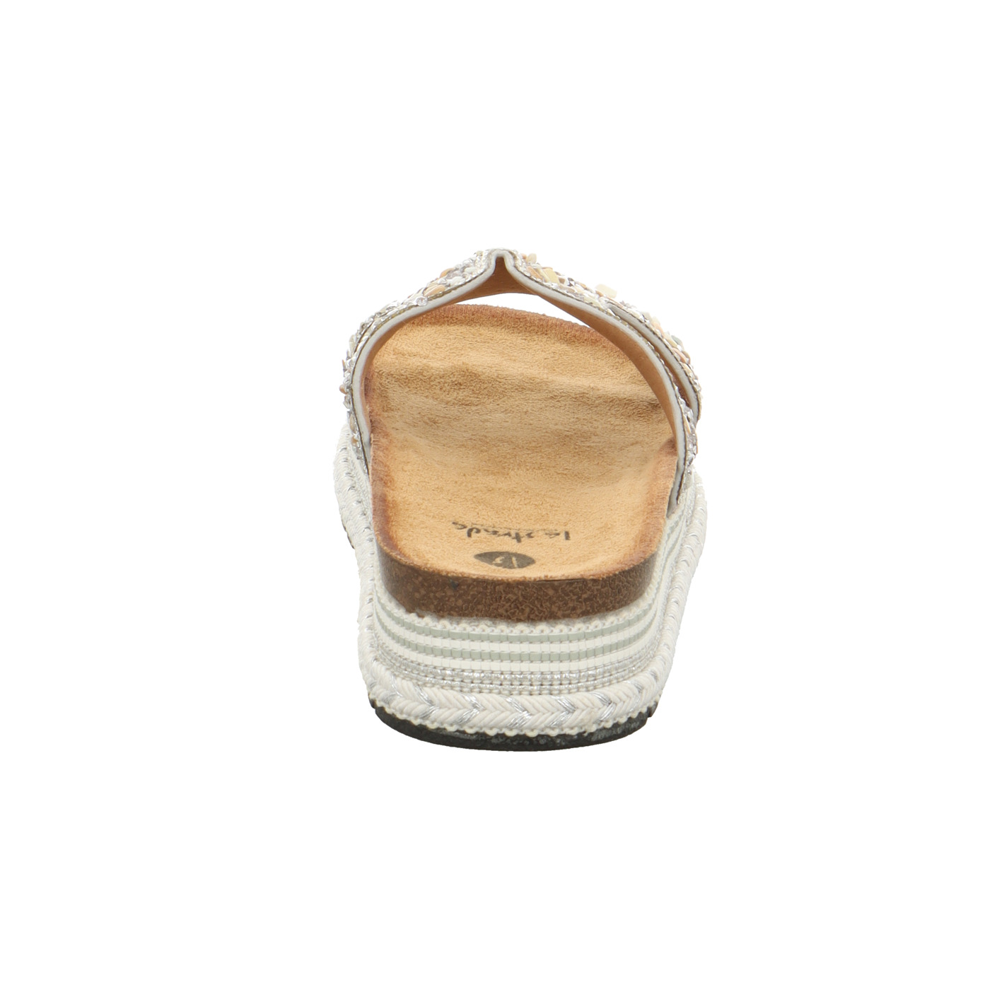 Pantolette silber