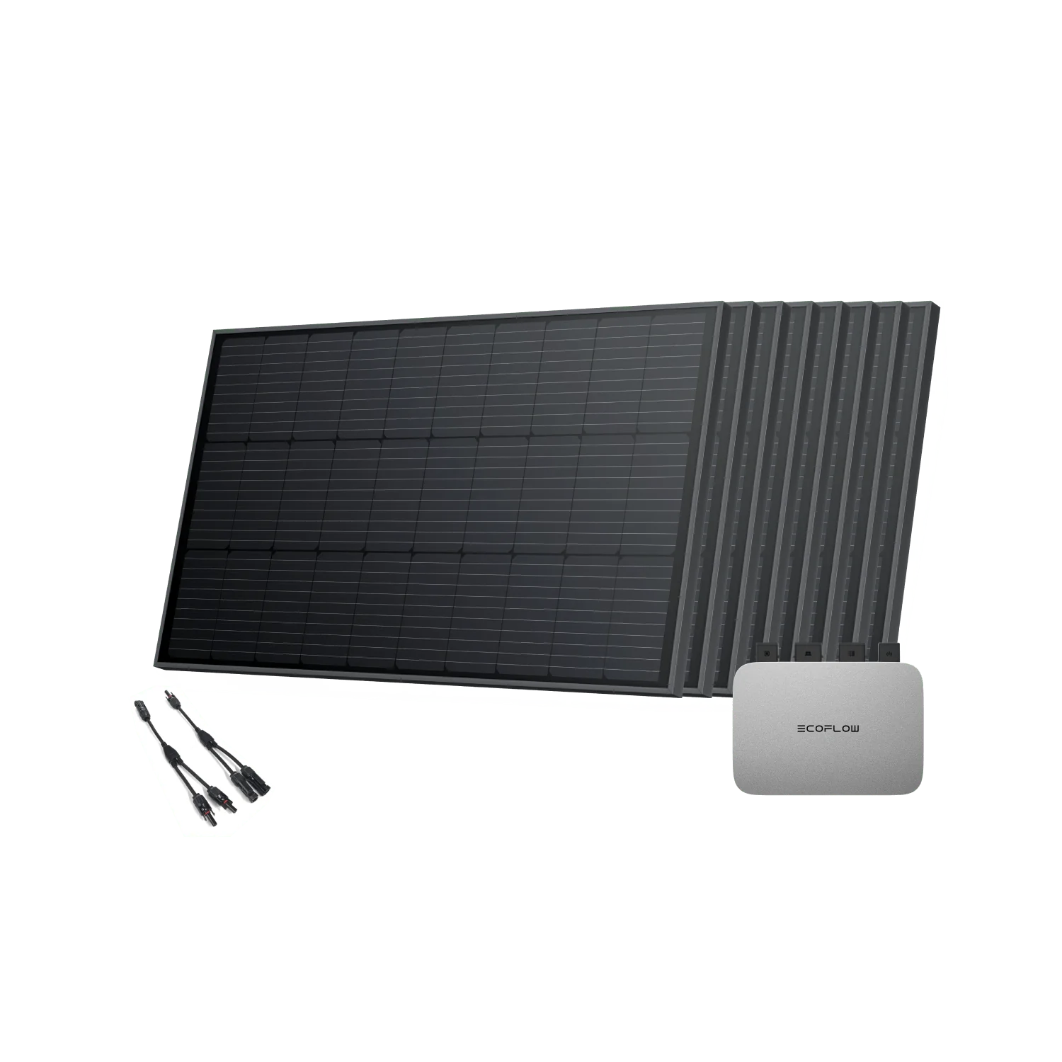 EcoFlow PowerStream Balkonkraftwerk 800W - 100W Starres Solarpanel