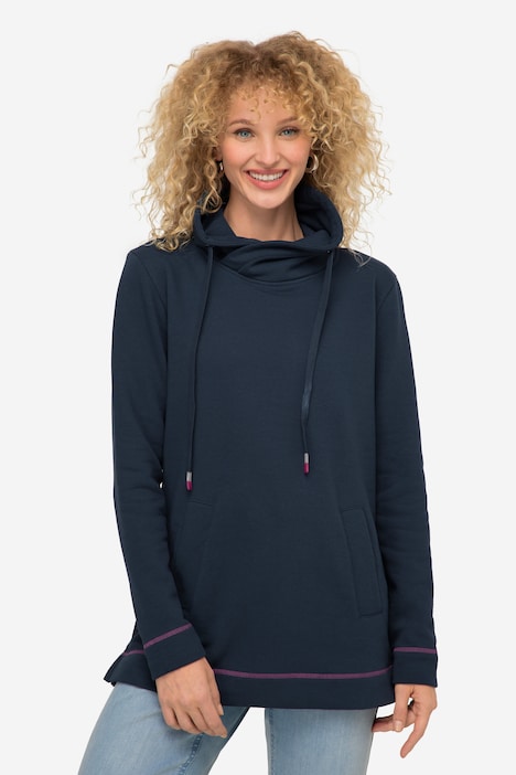 Sweatshirt, Stehkragen, Langarm