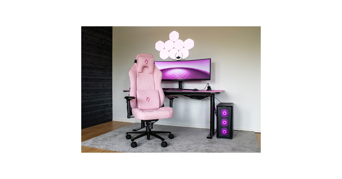 ArozziVernazza Supersoft Fabric - Pink gamestoel  (Roze)