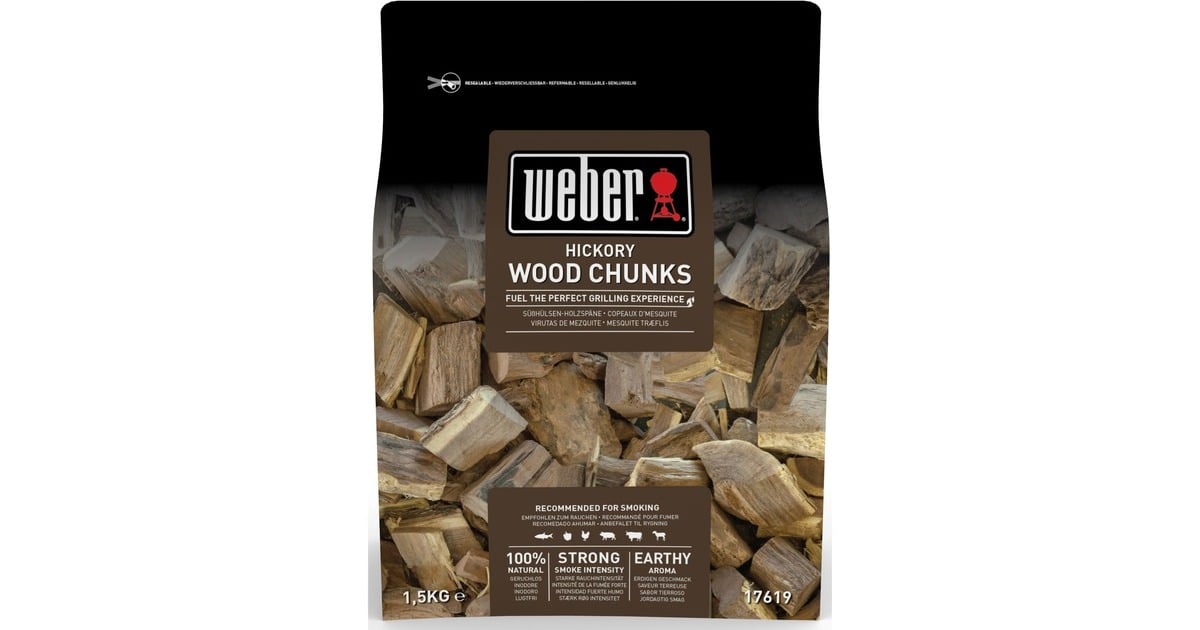 WeberHickory houtblokjes aromahout  (1,5 kg)