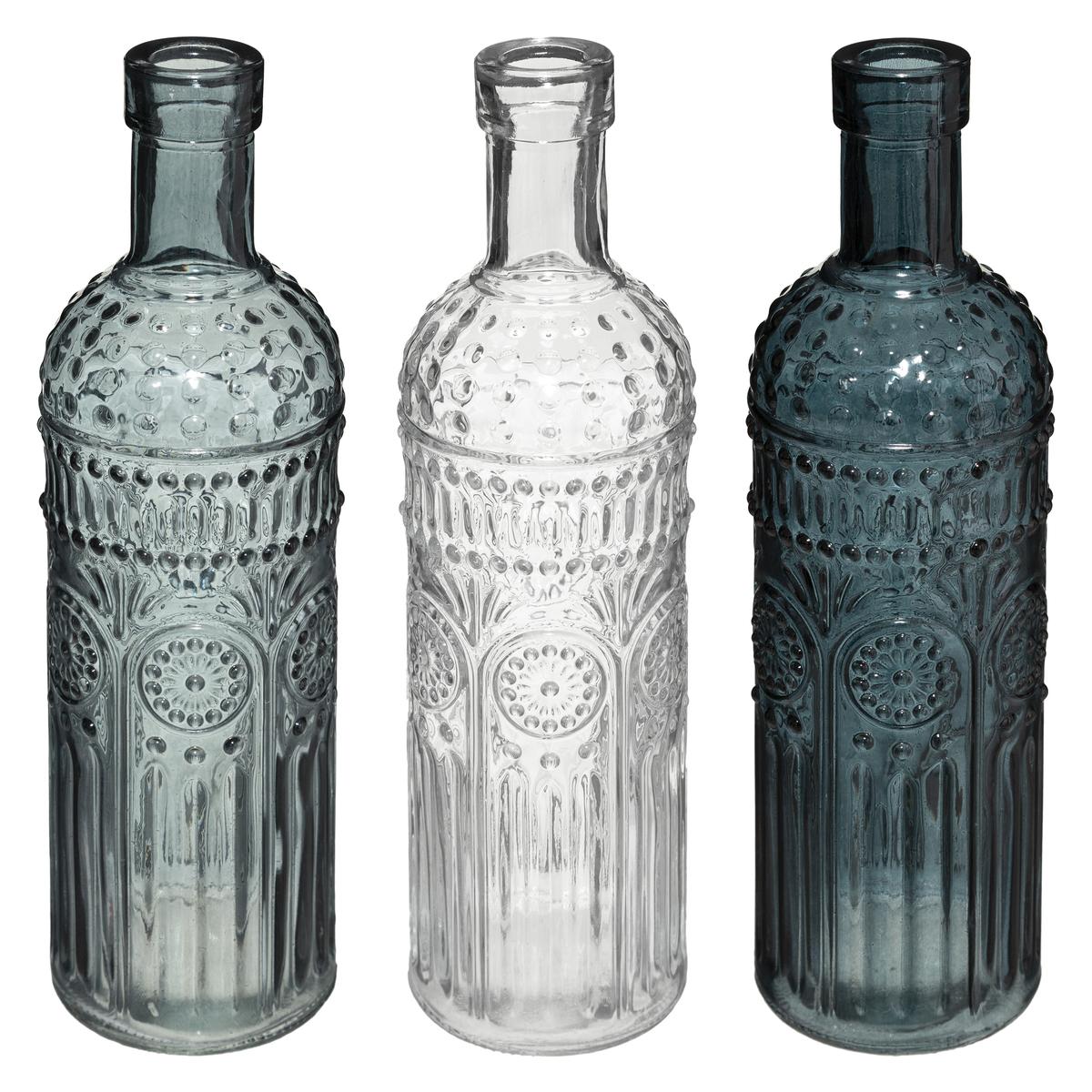 BOUTEILLE X3 PIECES FOLK H.24.5CM