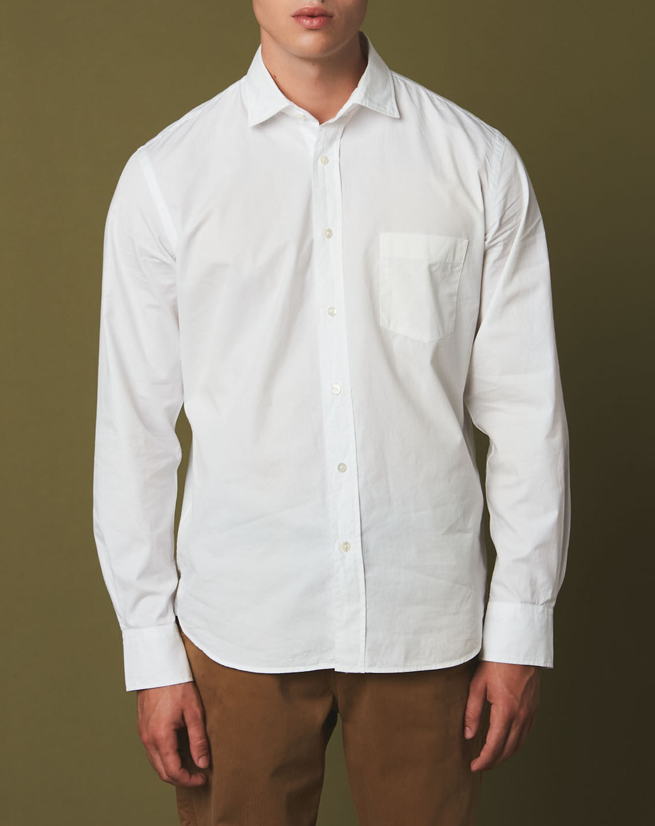 Hartford Chemise regular Paul Pat blanche