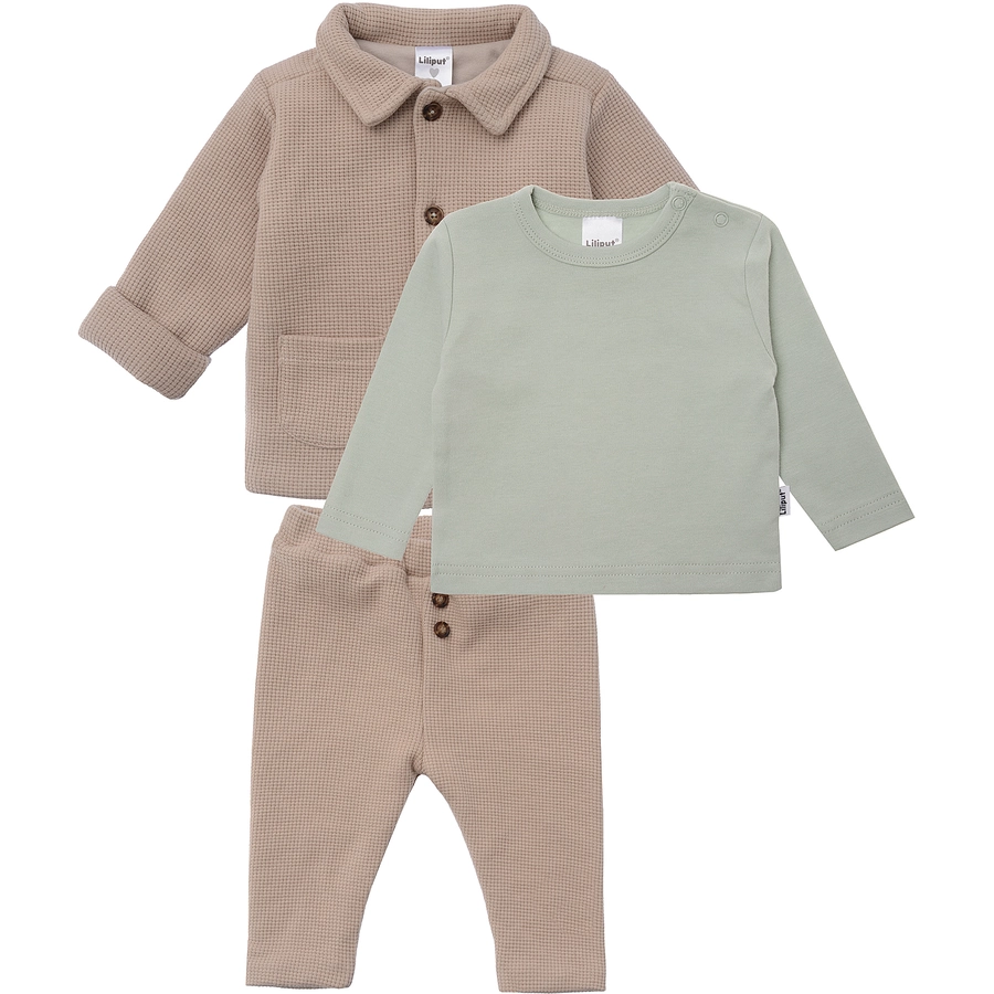 Liliput 3tlg. Set beige-grün