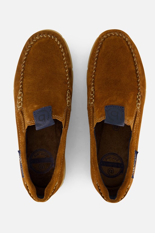 Bugatti Clipperton Instappers cognac Suede