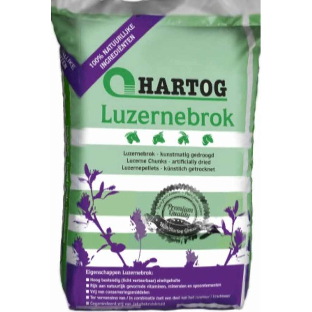 Hartog Paardenvoer Luzernebrok20 kg