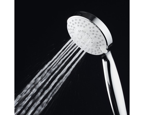 AVITAL ADDA eco handdouche, waterbesparend, Ø 9,5 cm, chroom/grijs