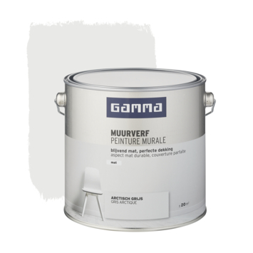 GAMMA muurverf mat 2,5 L arctisch grijs