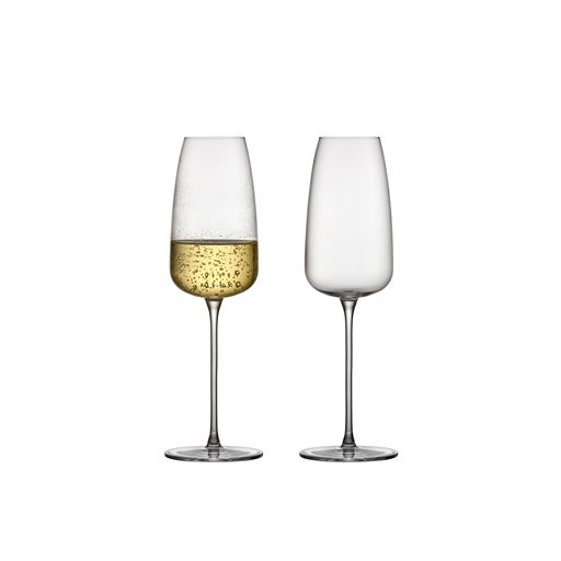 Lyngby Glas Veneto 2-pak Champagneglas, Klar, 36 cl