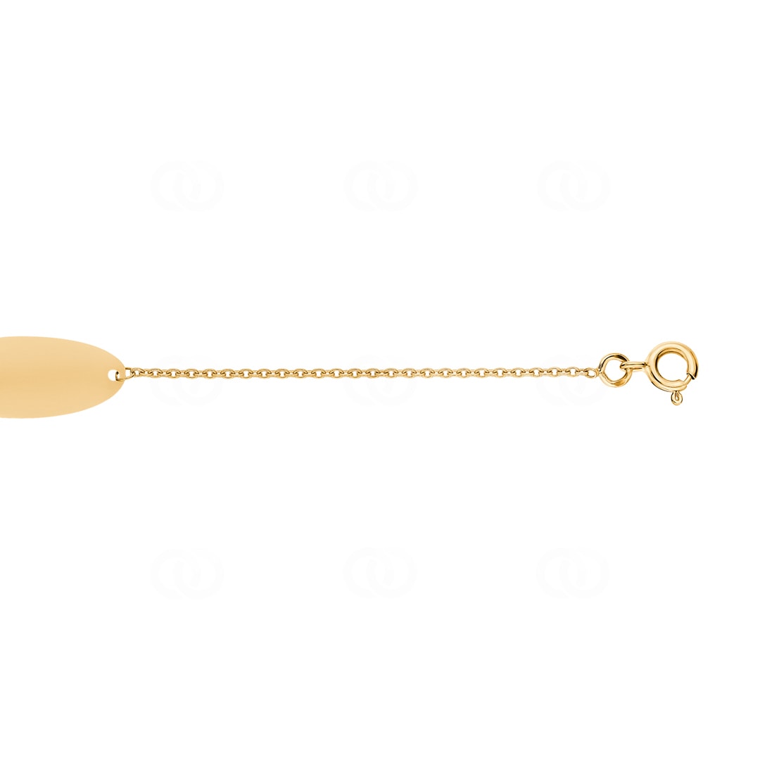 Gravurarmband 750/18 K Gelbgold Herz 1.2mm