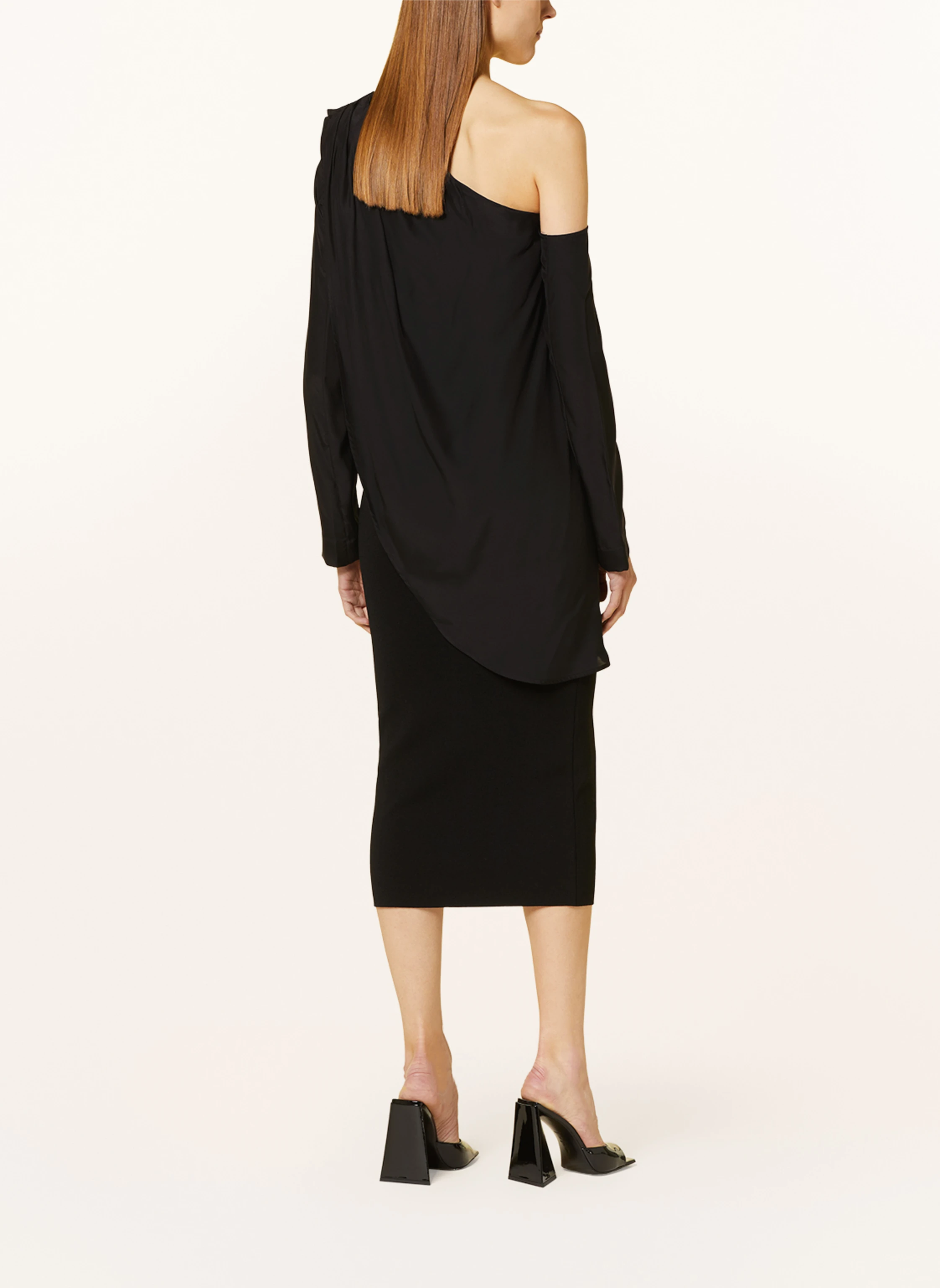 GAUGE81 One-Shoulder-Shirt TOHO aus Seide
