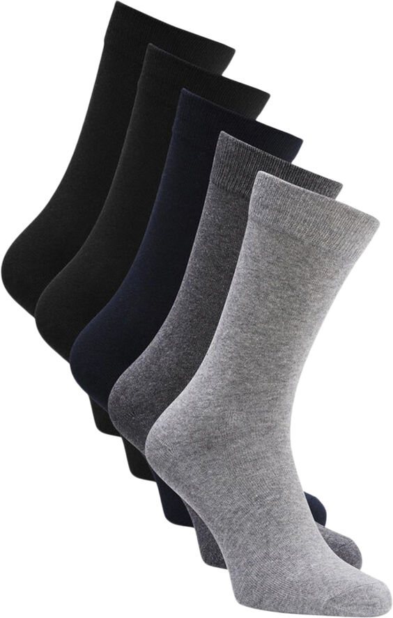 Jack & Jones JACJENS SOCK 5 PACK NOOS Dark grey melange/light grey melang