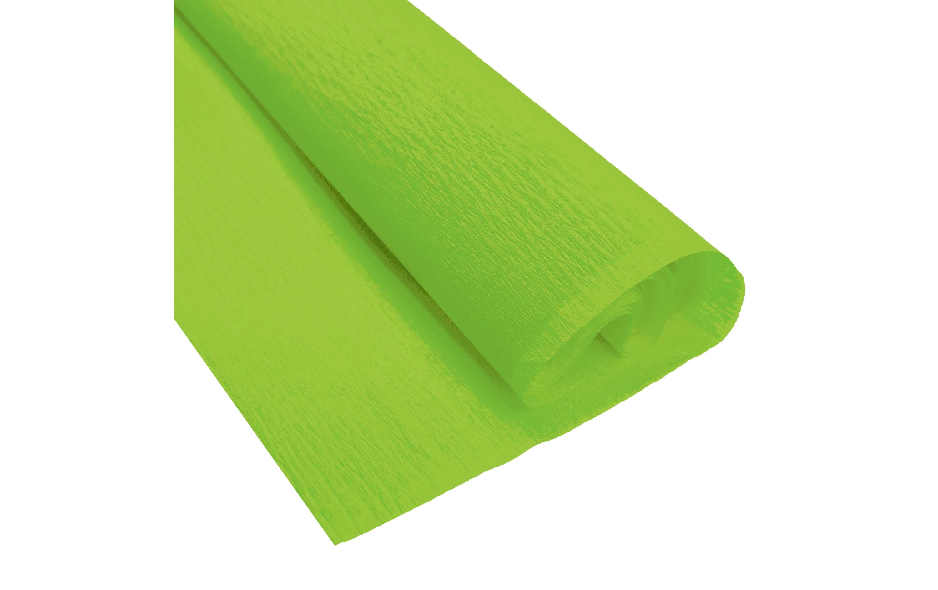 Krepppapier 50 cm x 2.5 m, 32 g/m², HellgrünBastelkrepp auf der Rolle