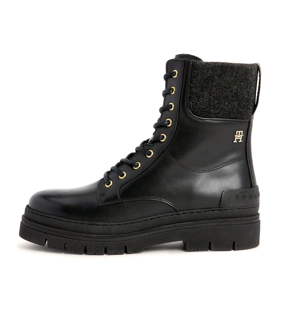 Botas de feltro pretas Tommy Hilfiger