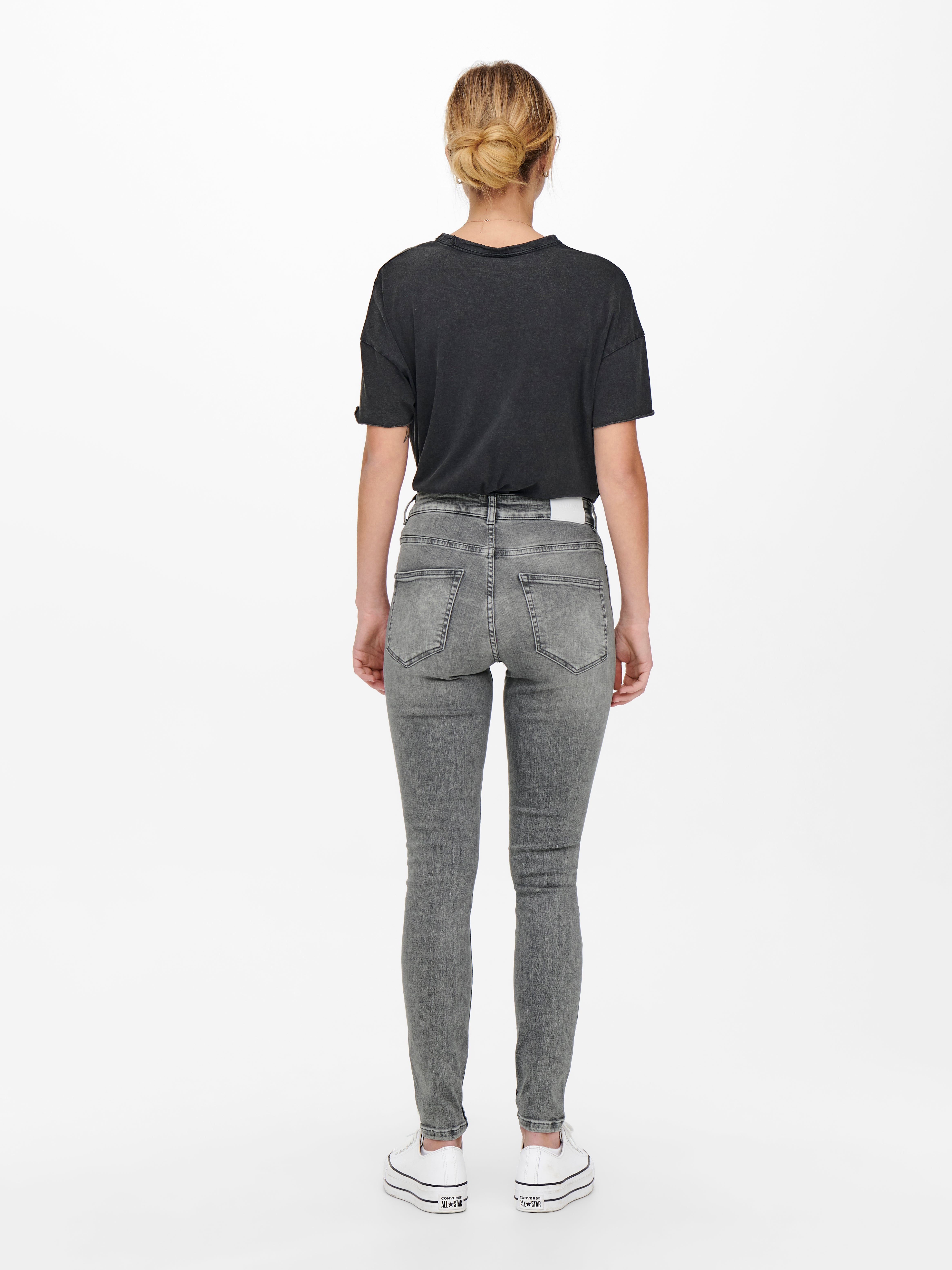 ONLBOBBY Mittlere Taille Skinny Fit Jeans Light Grey Denim