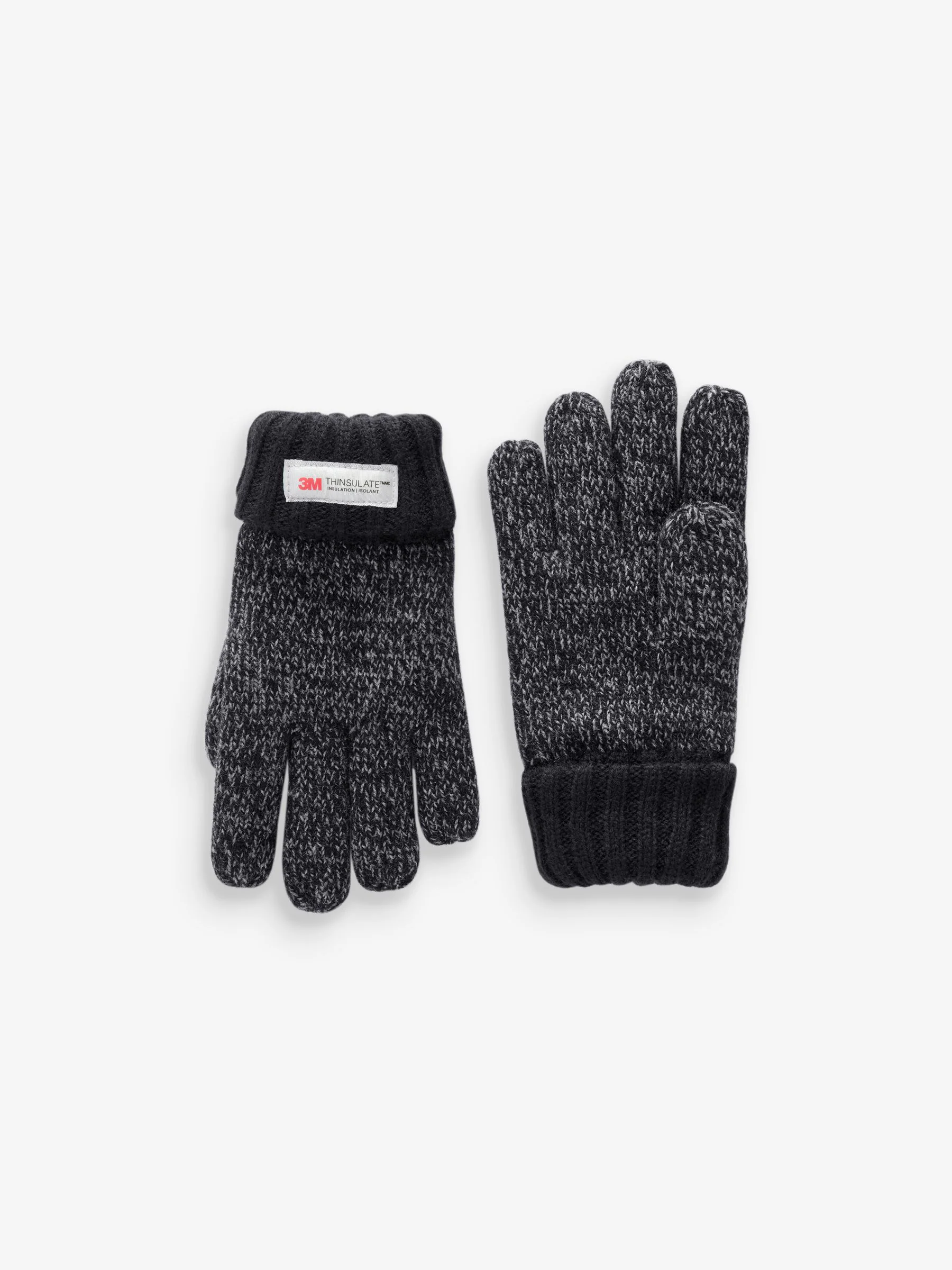 Grijs - Thinsulate™ gebreide handschoenen (3-16jr)