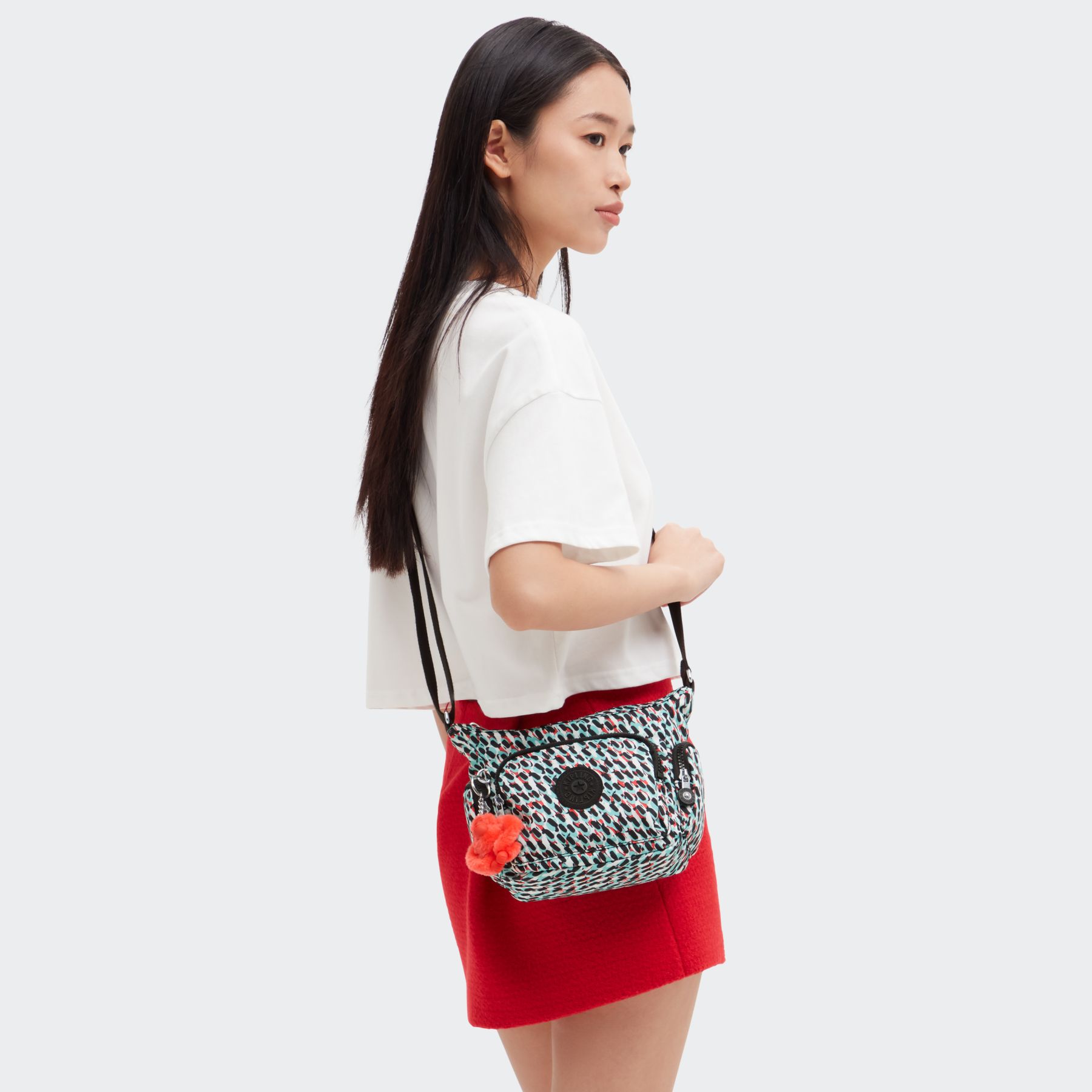 GABBIE MINI Petit sac à bandoulière avec sangle réglable - Abstract Print