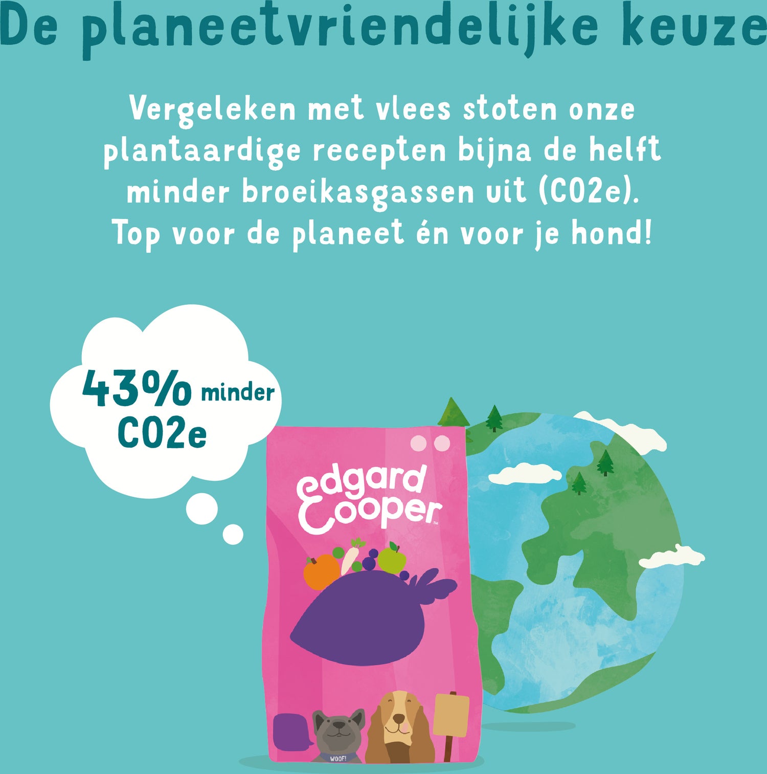 Edgard & Cooper hondenvoer Plant-based rode biet adult 2,5 kg