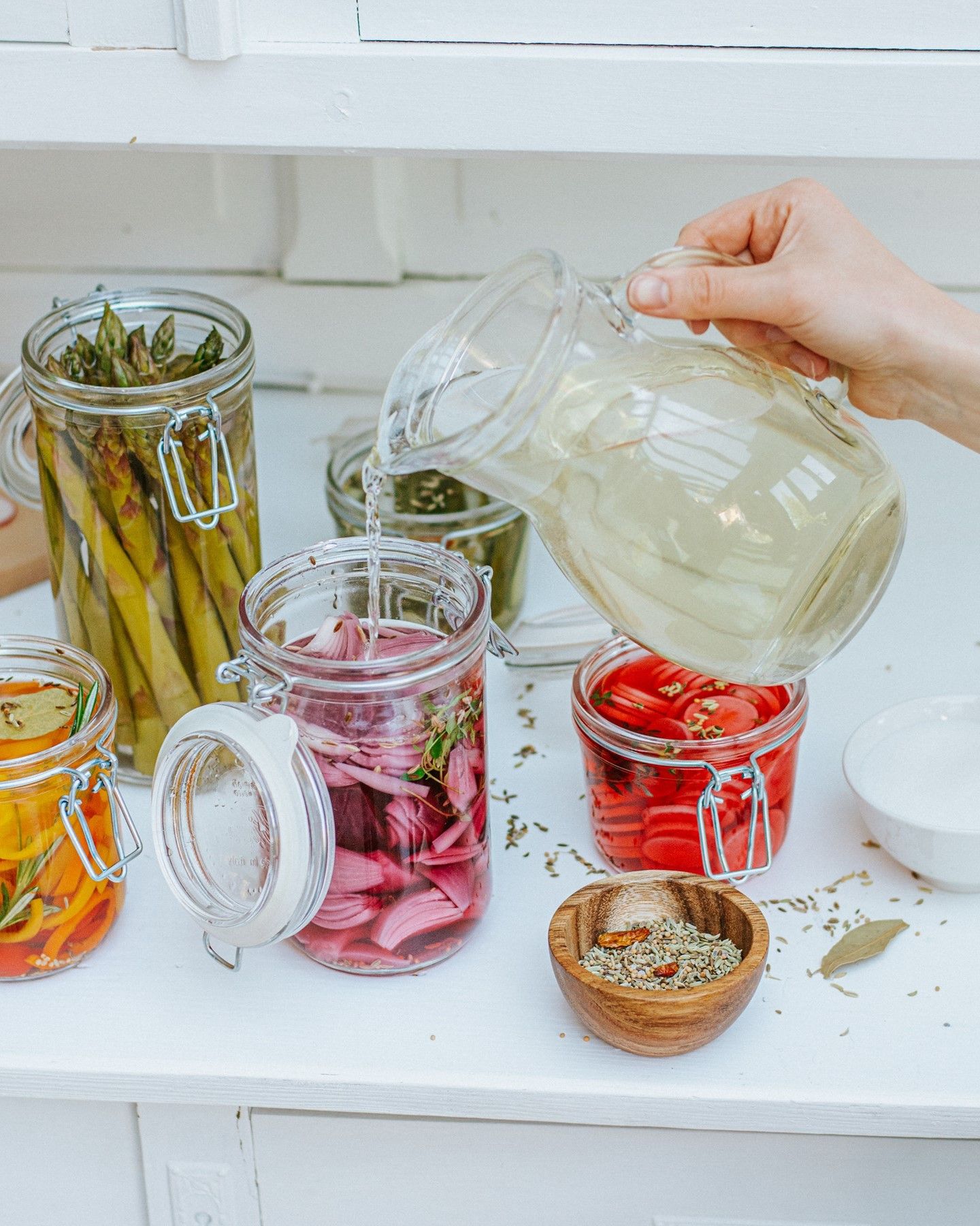 Beugelpot, glas, 0,75 l