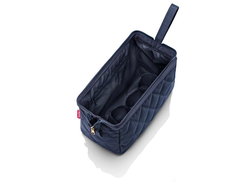 Reisenthel Necessaire Travelcosmetic Rhombus Midnight Gold Kosmetiktasche für alle wichtigen Bad-Accessoires