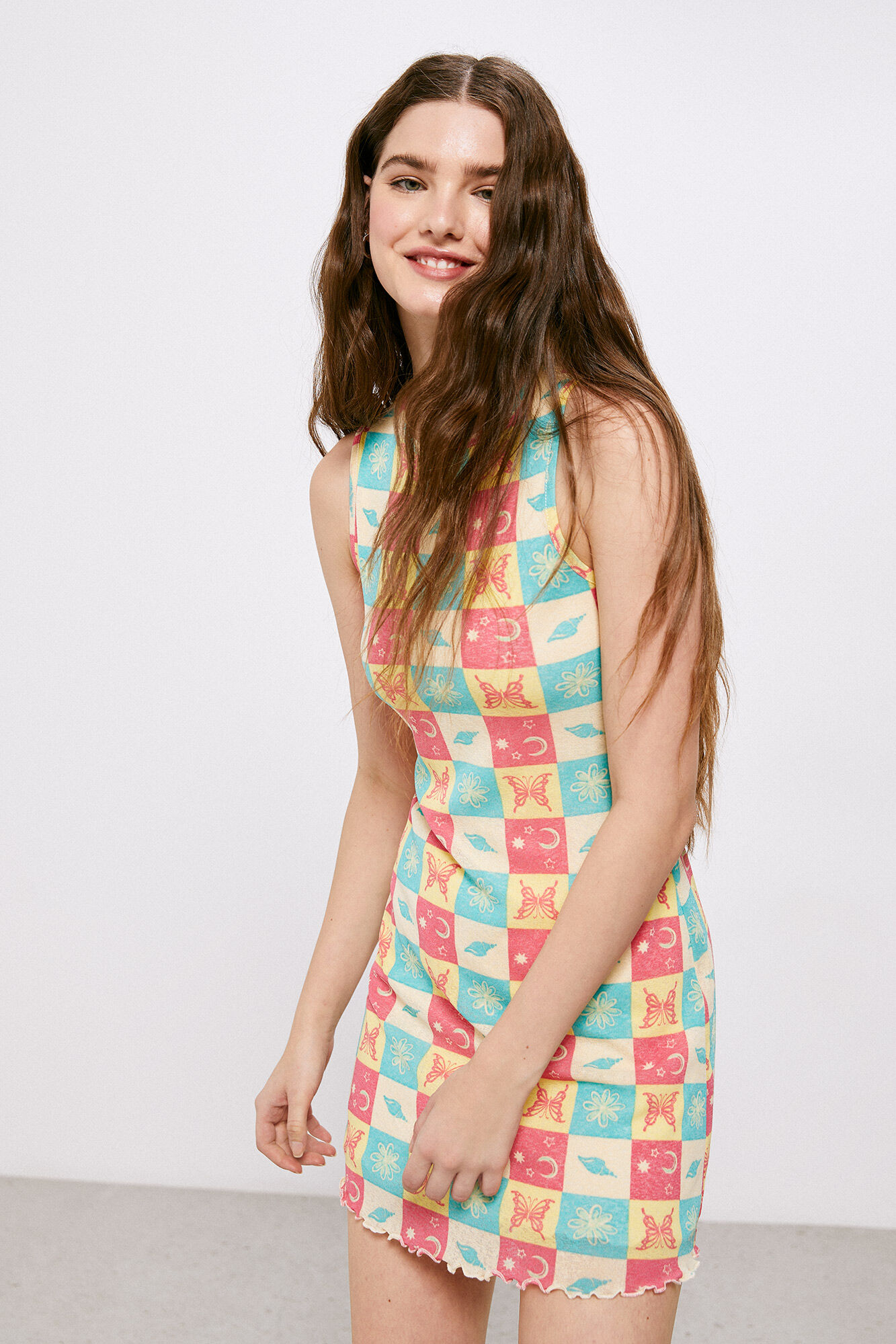 Vestido Planeta - Marrom