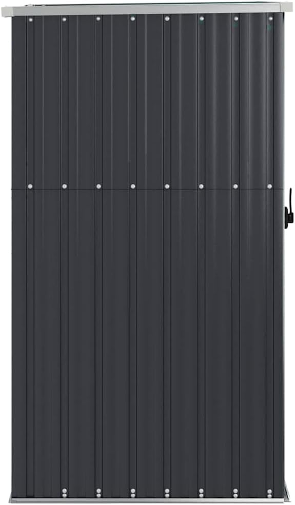ACAGALA Metall Gerätehaus Geräteschuppen Gartenhaus 88 x 89 x 161 cm, Gartenschrank Wetterfester Metallschuppen mit Doppeltüren, Ideal für Gartenwerkzeug & Fahrräder - Verzinkter Stahl, Anthrazit