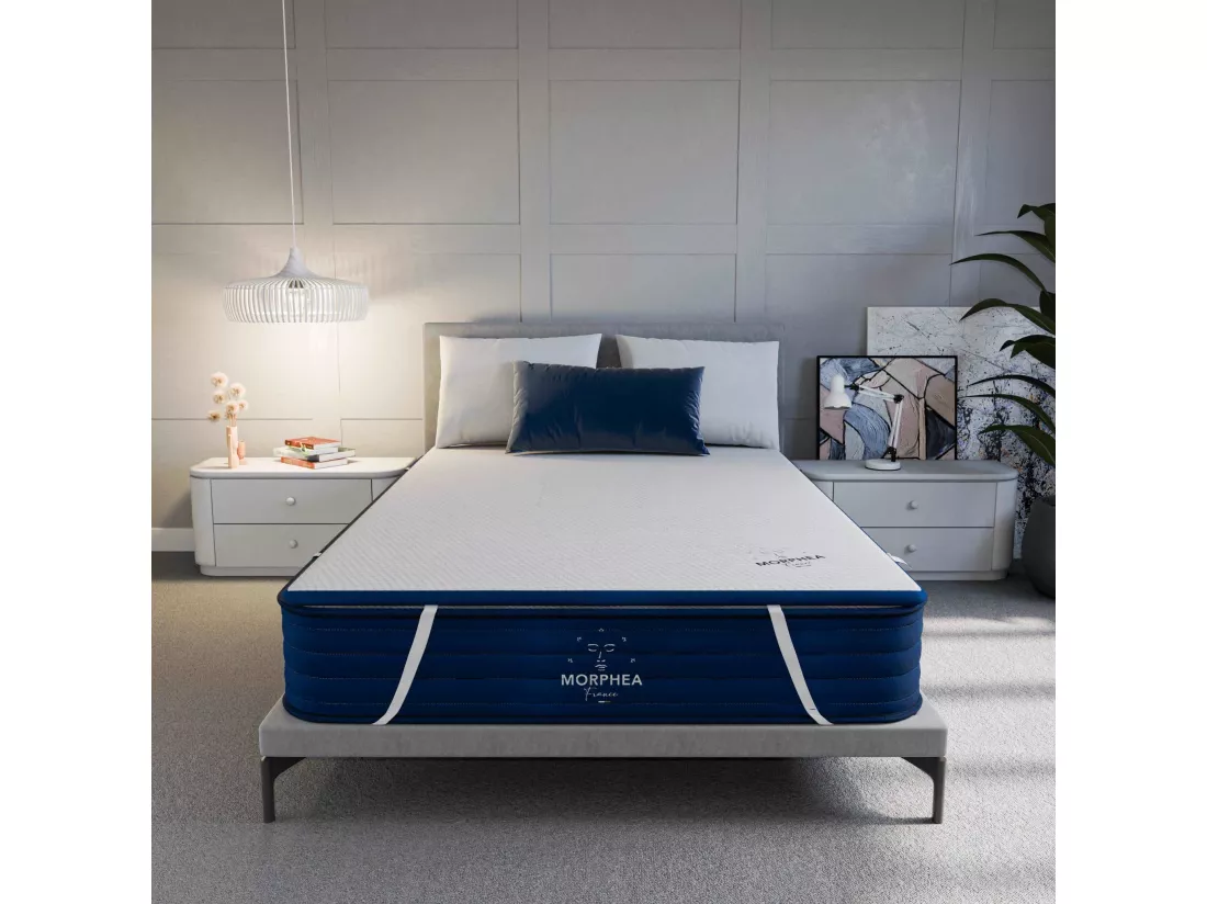Surmatelas 200x200x5cm CLOUDY Premium - Gel à Mémoire de Forme et Tissu Respirant - Soutien très moelleux - Morphea