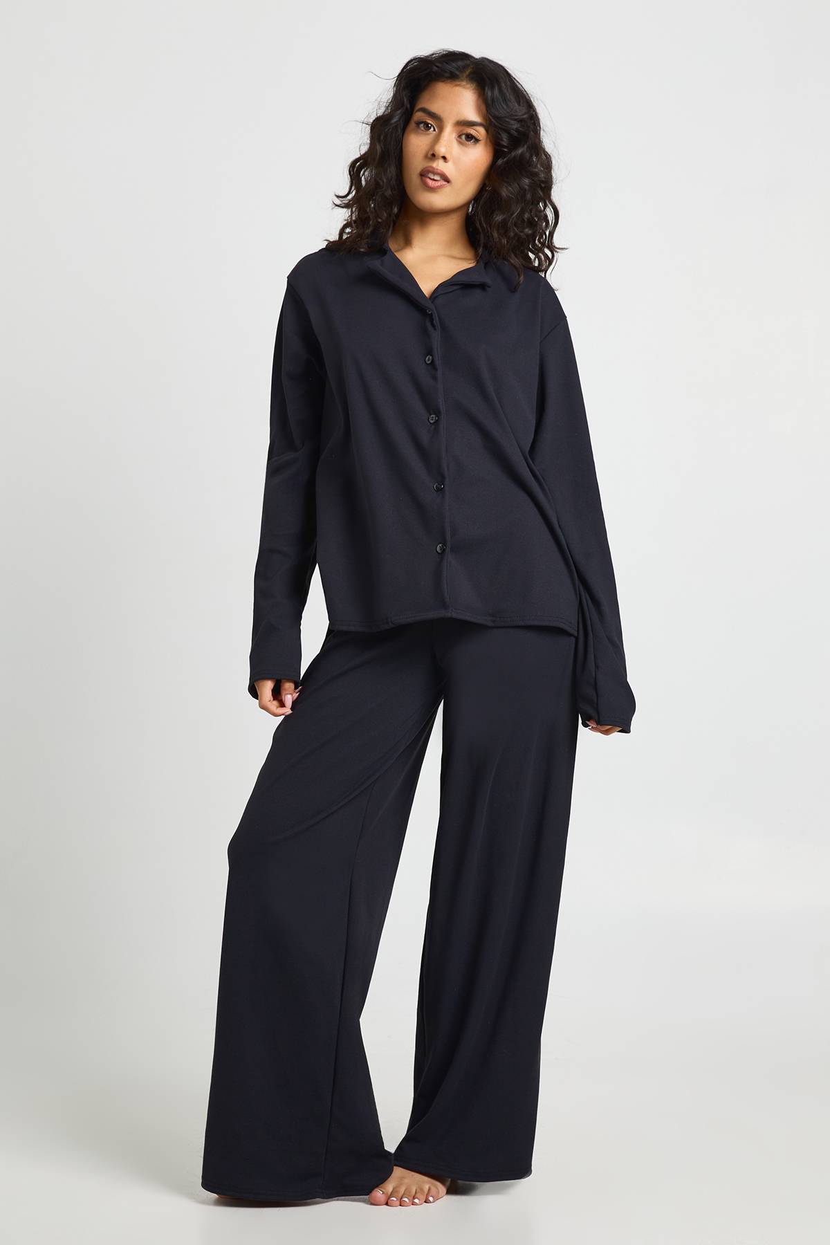 boohoo Ensemble Pyjama Haut À Manches Longues Et Pantalon Ultra Doux